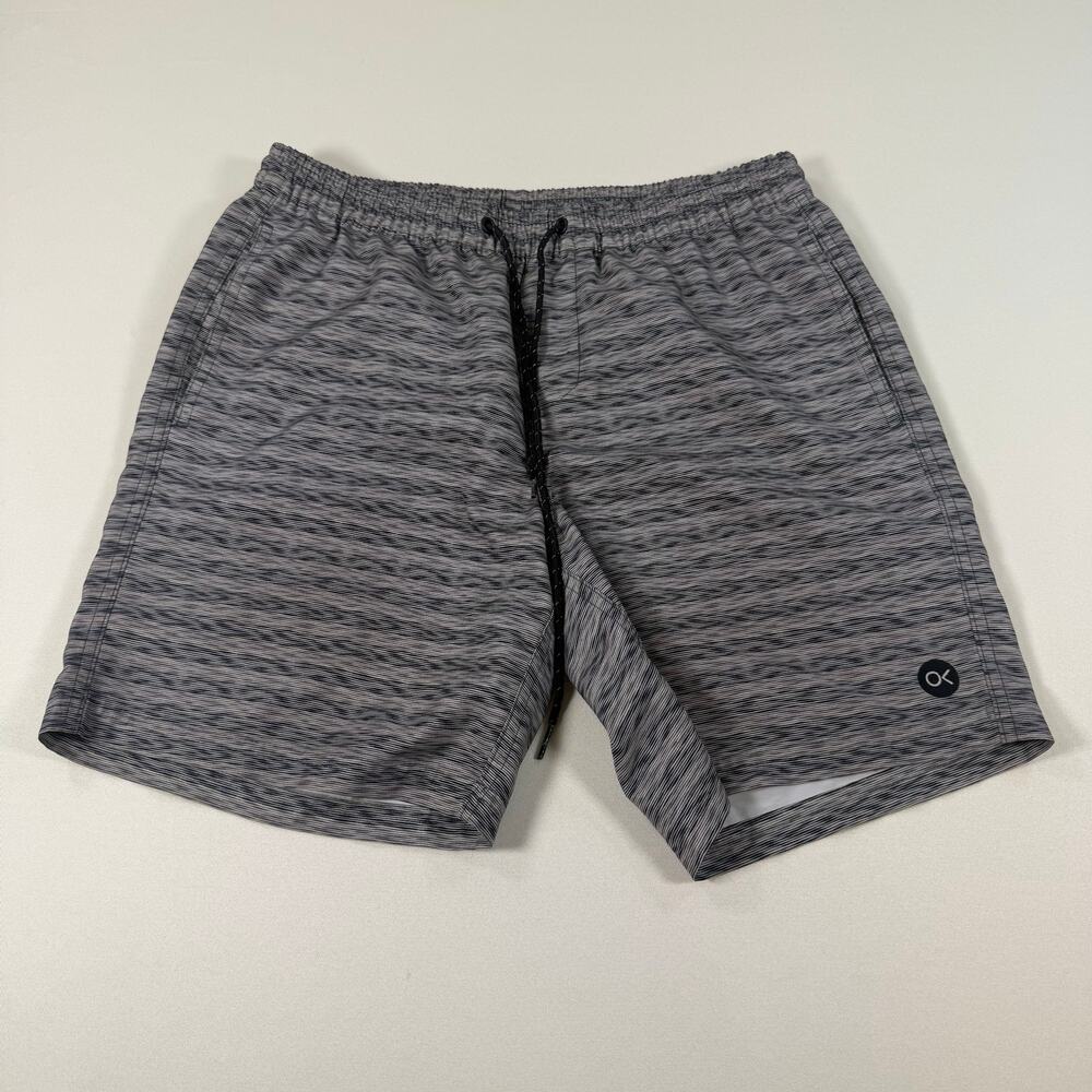 Outerknown gray space dye drawstring swim trunks size small excellent condition
